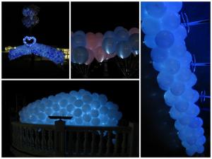 светодиодные шары на свадьбу москва