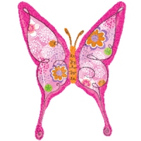 A Фигура Бабочка розовая 94см Х 71см