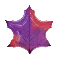A Фигура Кленовый лист фиолетовый 64см X 64см