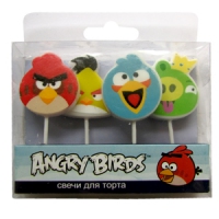 MC Свечи Angry Birds 4шт