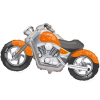FM Фигура гр. 4 И-283 Мотоцикл оранжевый 57см X 115см