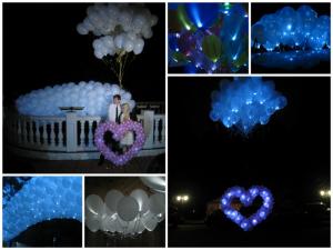 светящиеся воздушные шары со светодиодами