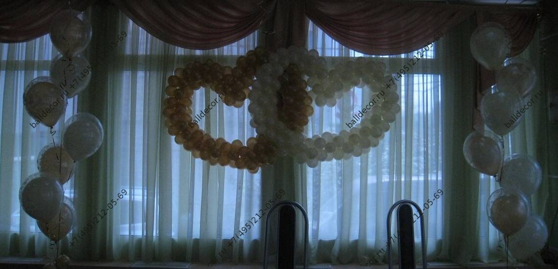 оформление свадьбы воздушными шарами фото