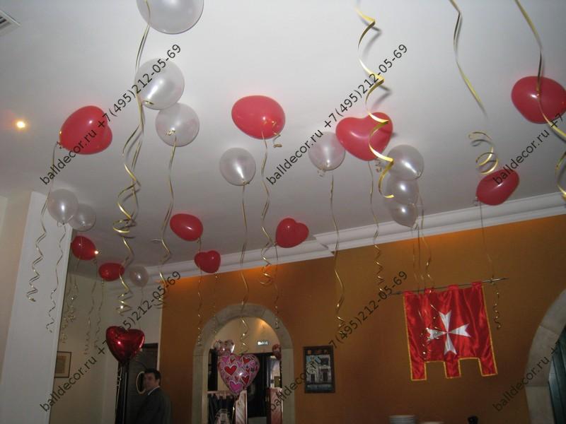Оформление воздушными шарами ко дню святого Валентина - BallDecor