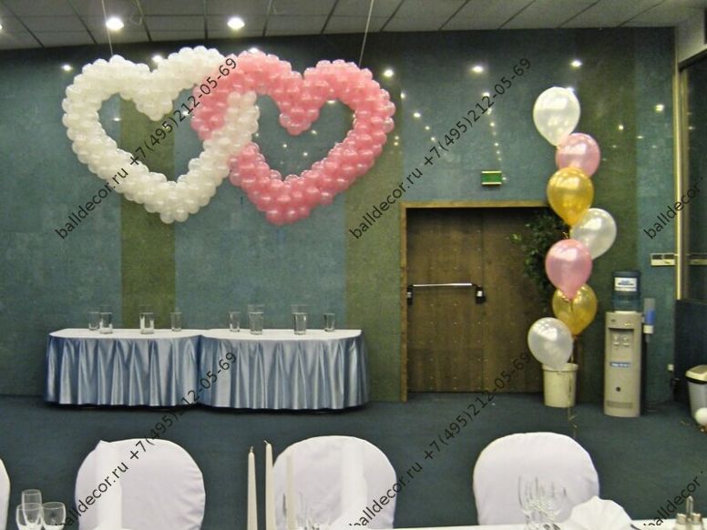 оформление свадьбы воздушными шарами
