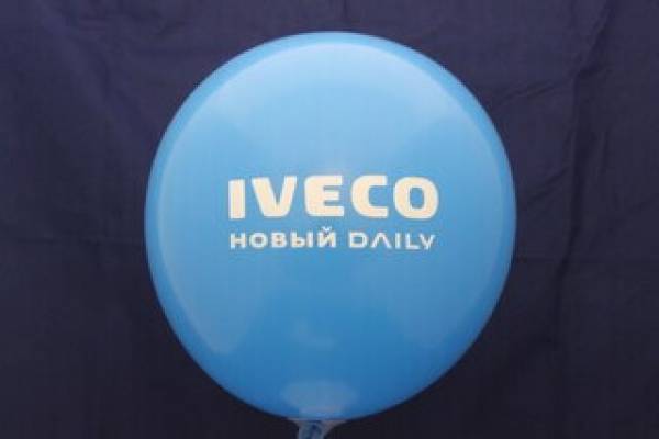 печать логотипа на воздушных шарах