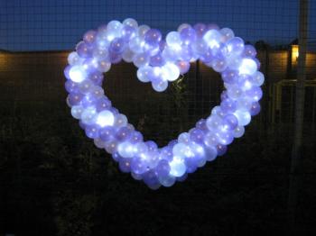 Светящиеся воздушные шары на свадьбу