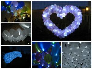 светодиодные шары на свадьбу фото