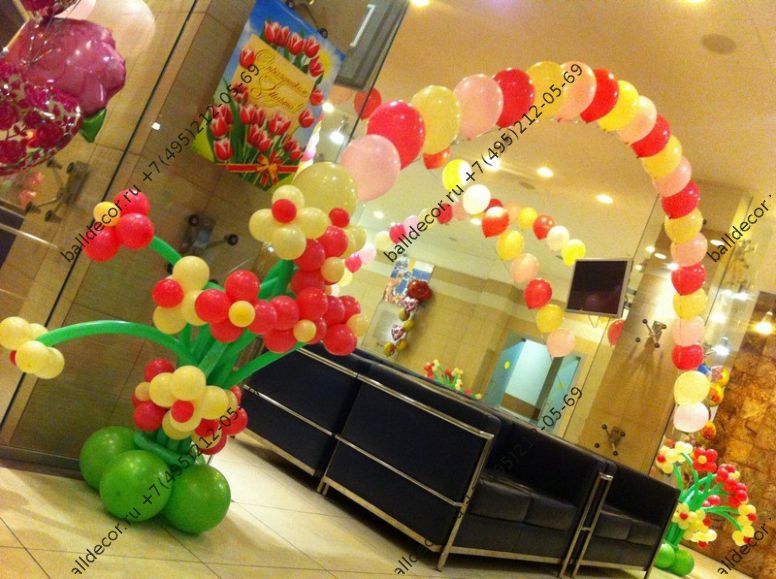 цветочные композиции из шаров