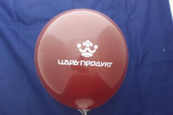 надувной шарик с логотипом
