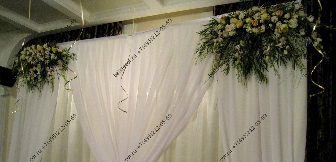 украшение зала на свадьбу цветами стоимость
