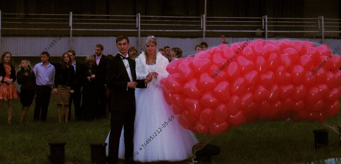 шарики для свадебной прогулки