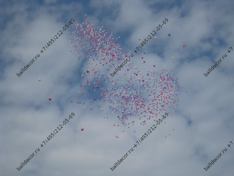 Запуск воздушных шаров в небо - BallDecor